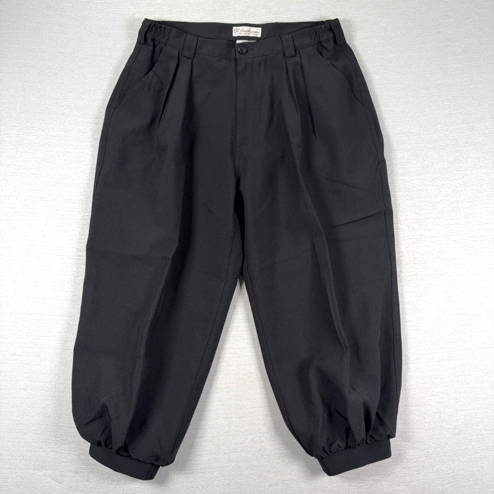 St. Andrews Golf Knickers Mens Size 34 Black Polyester